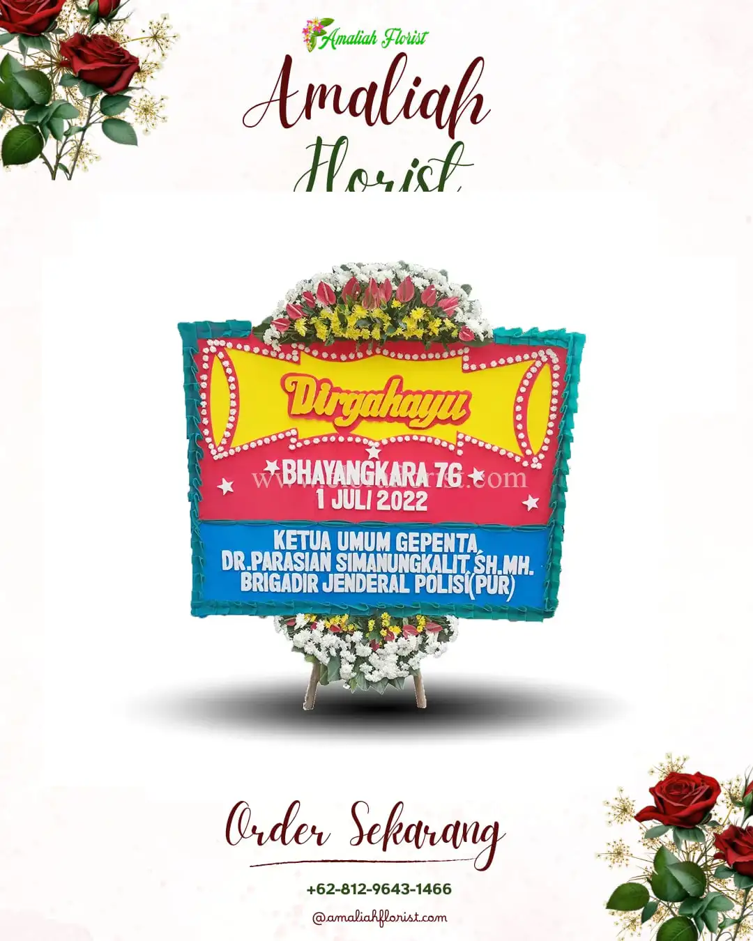 Papan Bunga HUT Ulang Tahun Wanakarta